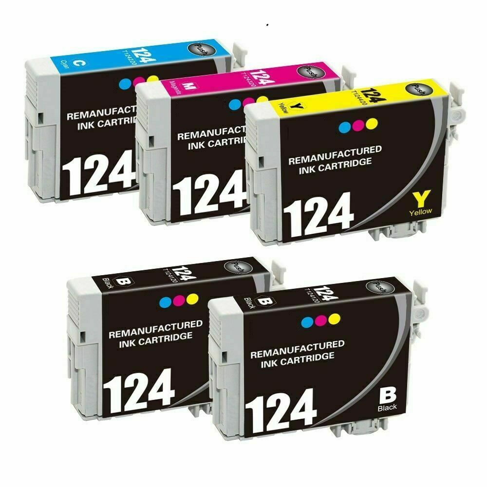Compatible Epson T124 Black/Cyan/Magenta/Yellow Standard Yield Ink Cartridge