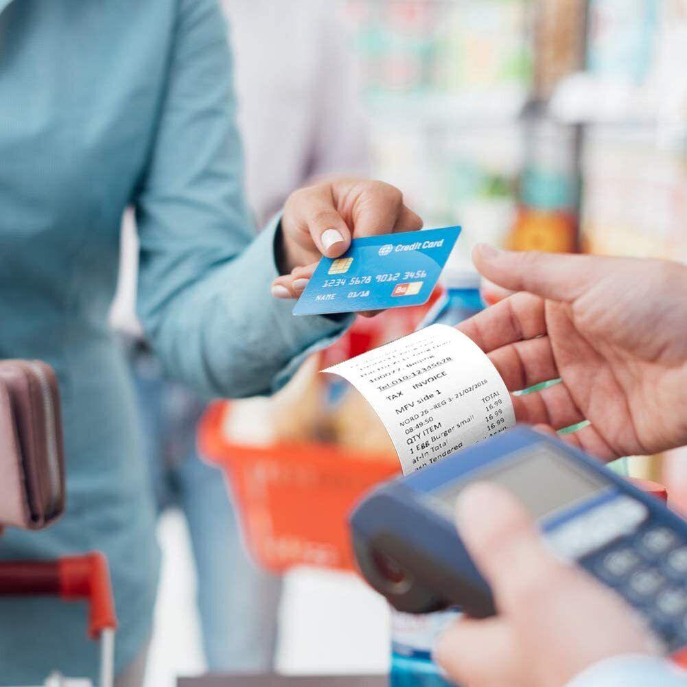 2-1/4" x 230' Thermal Cash Register POS Receipt Credit Card Paper - Prinko