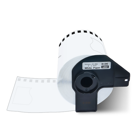 4"x100’ Continuous Paper Tape DK-2243 for Brother QL Label Printer