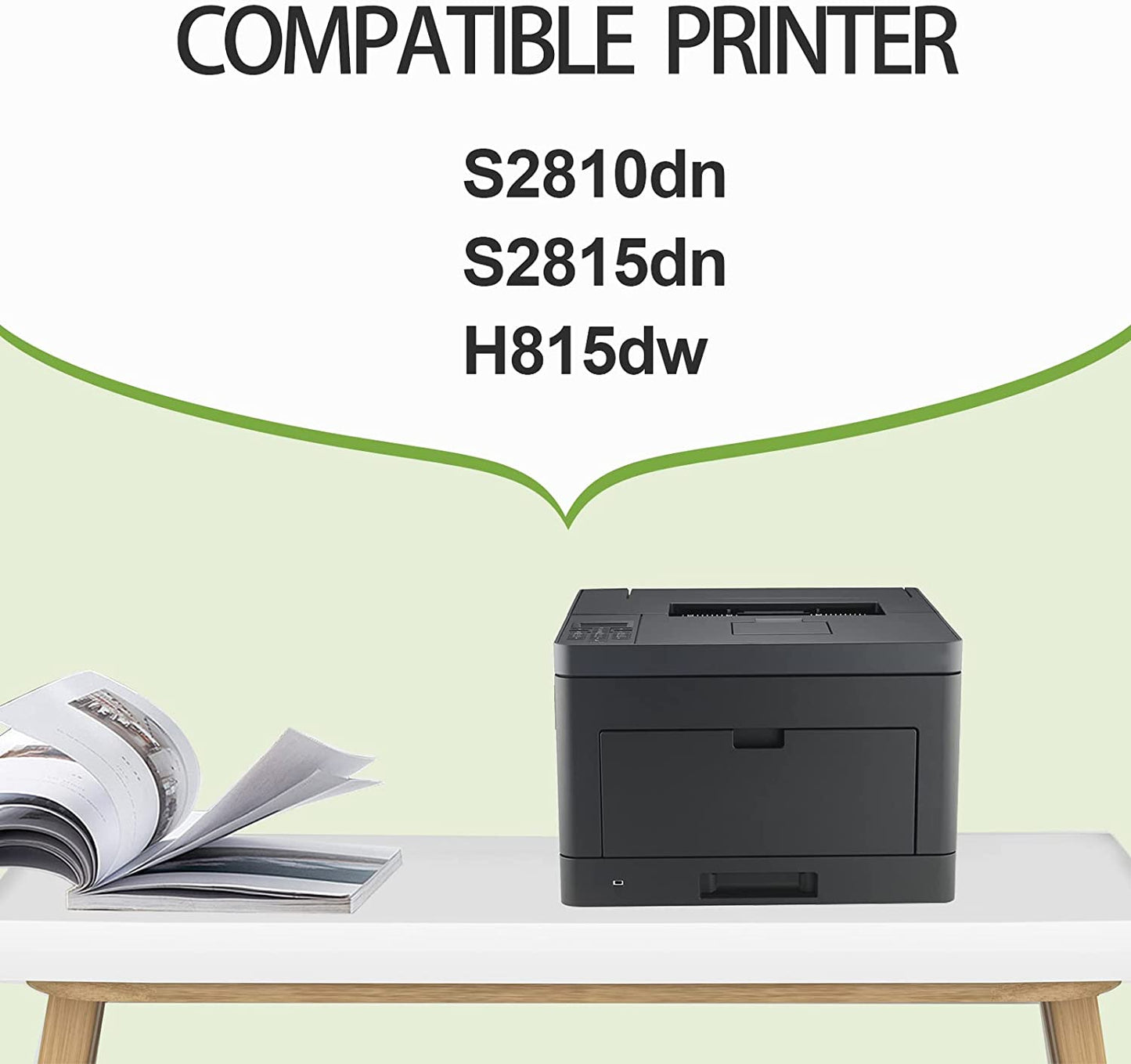 S2810X Toner Cartridge Compatible for Dell S2810dn S2815dn H815dw Printer