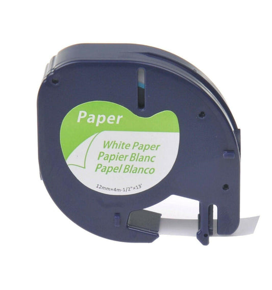 91200 Letratag Refill Compatible for Dymo Label Maker Tape 12mm x 4m (1/2" x 13') - Prinko