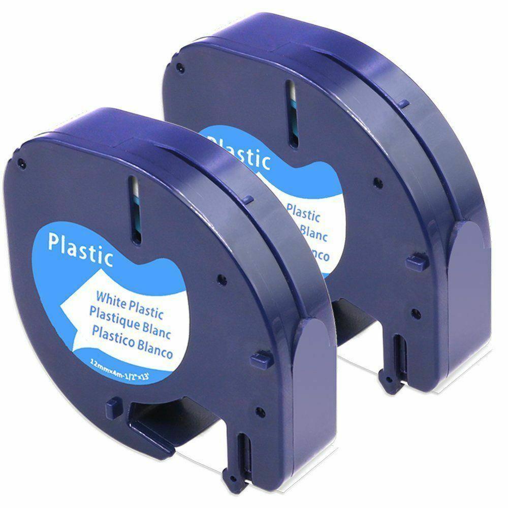 91201 Letratag Refill Compatible for Dymo Label Maker Tape 12mm x 4m (1/2" x 13') - Prinko