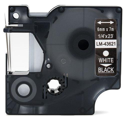 Compatible Label Maker Tape for DYMO D1 6mmx7mm 1/4" - Prinko