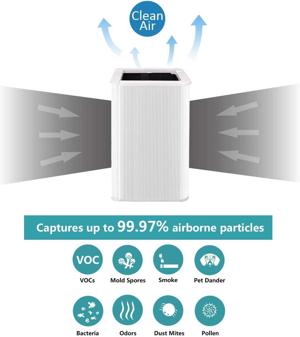 Compatible Particle and Activated Carbon Replacement Filter for BLUEAIR Blue Pure 121 - Prinko