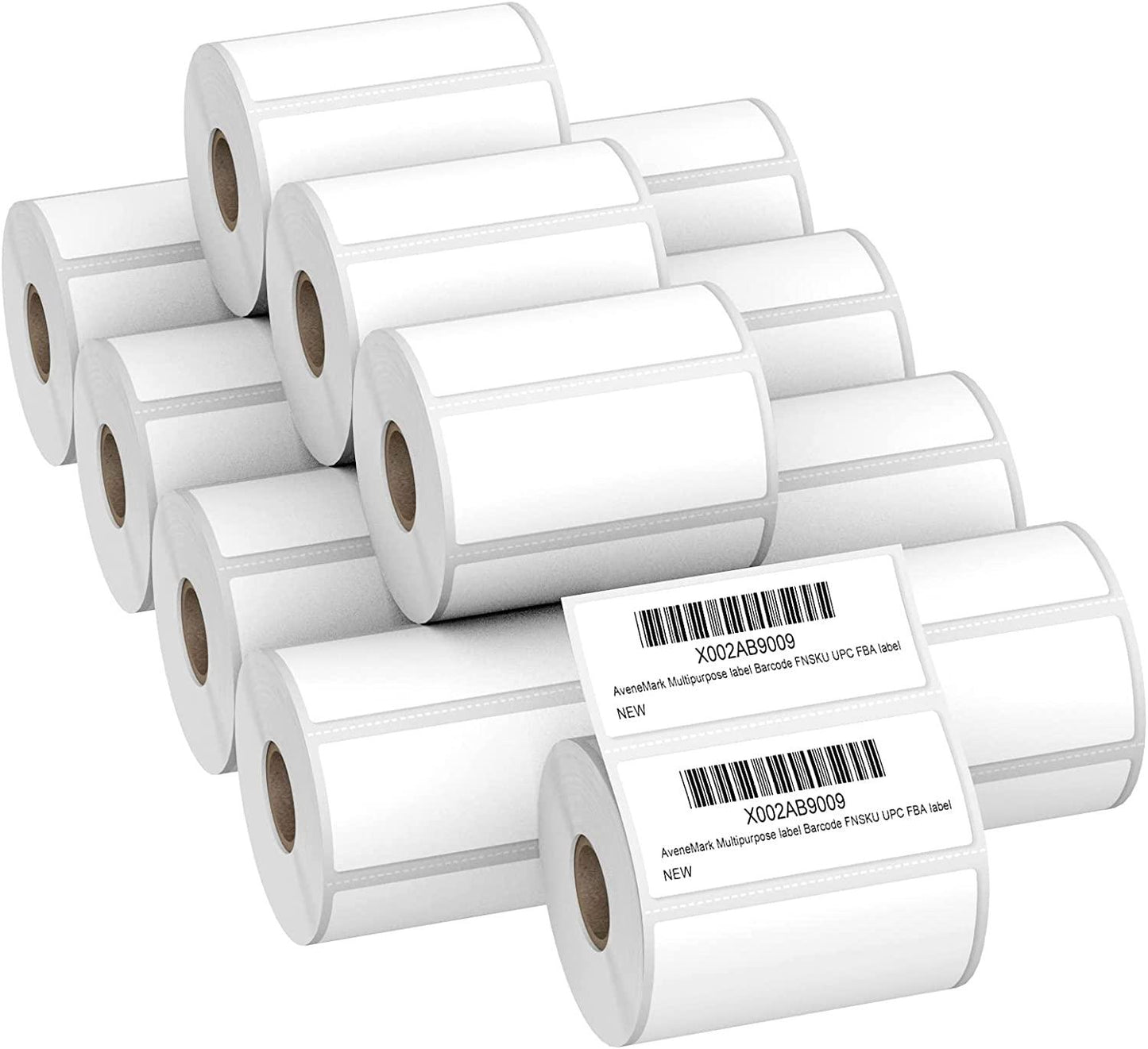 Direct Thermal Labels for UPC Barcodes, Address, Perforated & Compatible with Rollo, Zebra, & Other Desktop Label Printers - Prinko