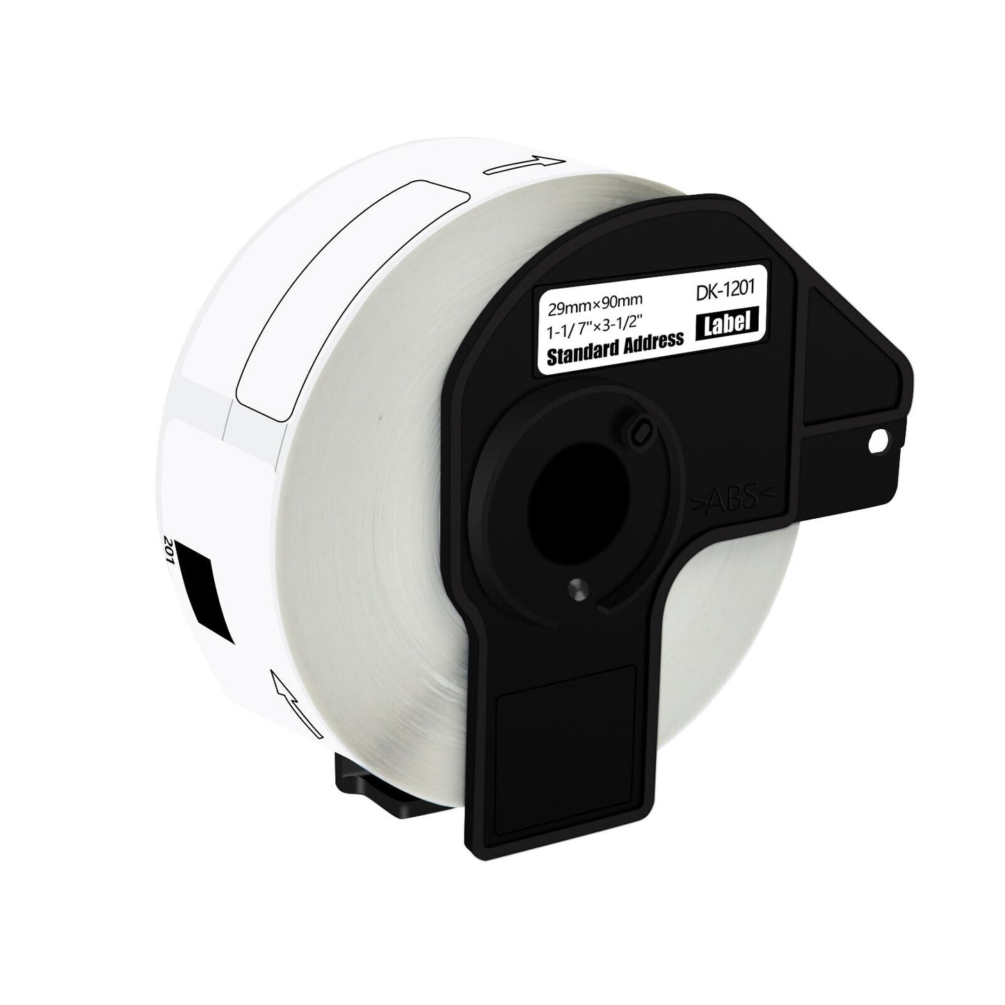 1-1/7"x3-1/2" Continuous Paper Tape DK-1201 for Brother QL Label Printer