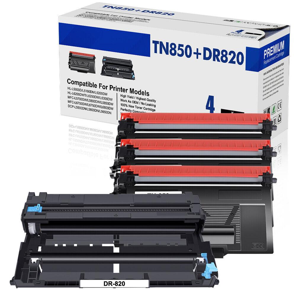 DR820 TN850 Toner Drum Compatible With Brother MFC-L6700DW HL-L6200DW - Prinko