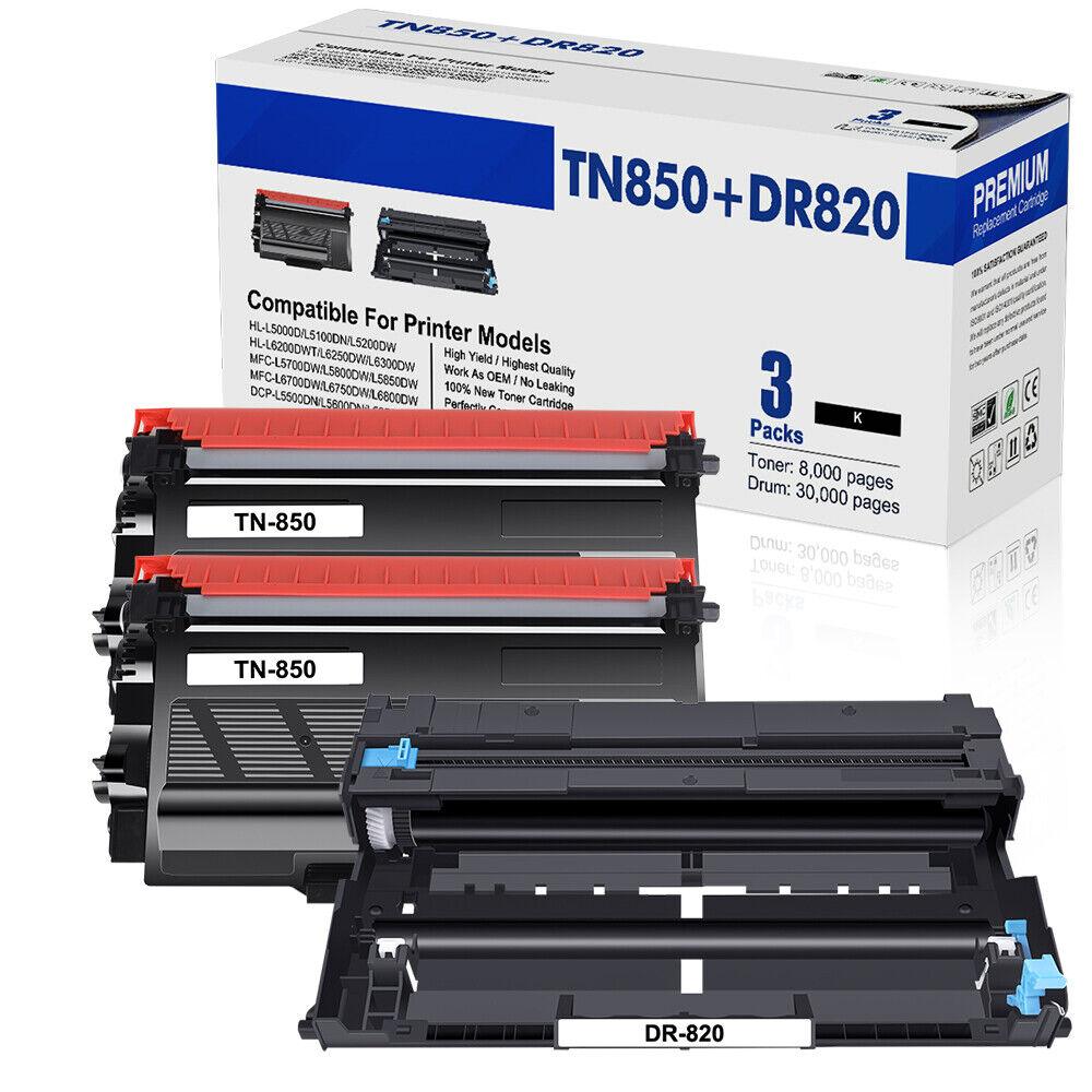 DR820 TN850 Toner Drum Compatible With Brother MFC-L6700DW HL-L6200DW - Prinko