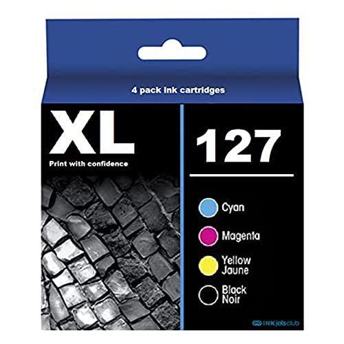 Epson 127 Remanufactured Compatible Ink Cartridge, Inkjet - Black, Cyan, Magenta, Yellow