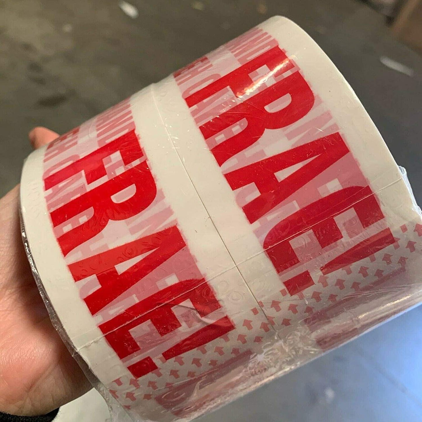 Fragile Handle with Care Printed Message Carton Box Shipping Sealing Tape - 2" x 110 yds - Prinko