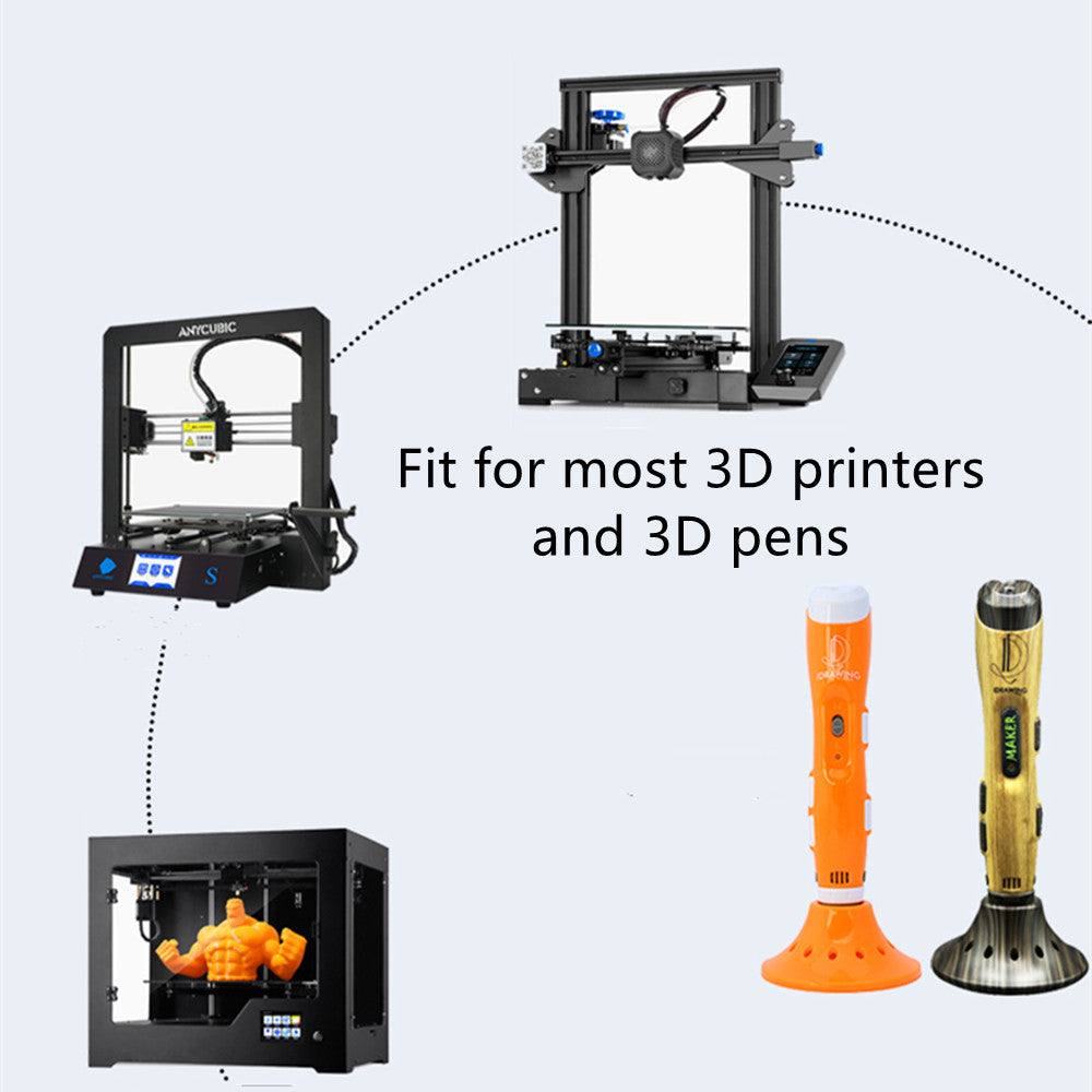 3D Printer PETG Filament 1.75mm 1KG Spool High toughness Multi Color
