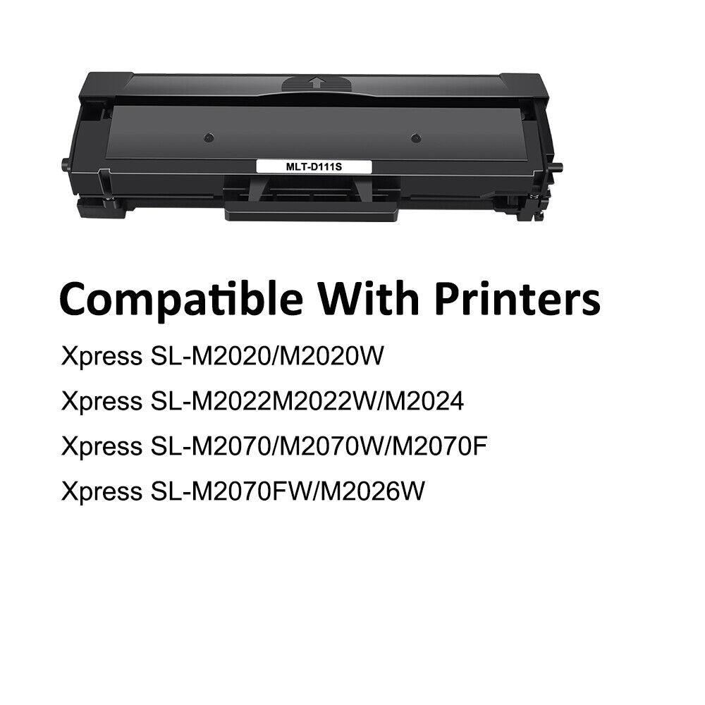 MLT-D111S Toner Cartridge Compatible for Samsung 111S Black Xpress M2020w M2070w - Prinko
