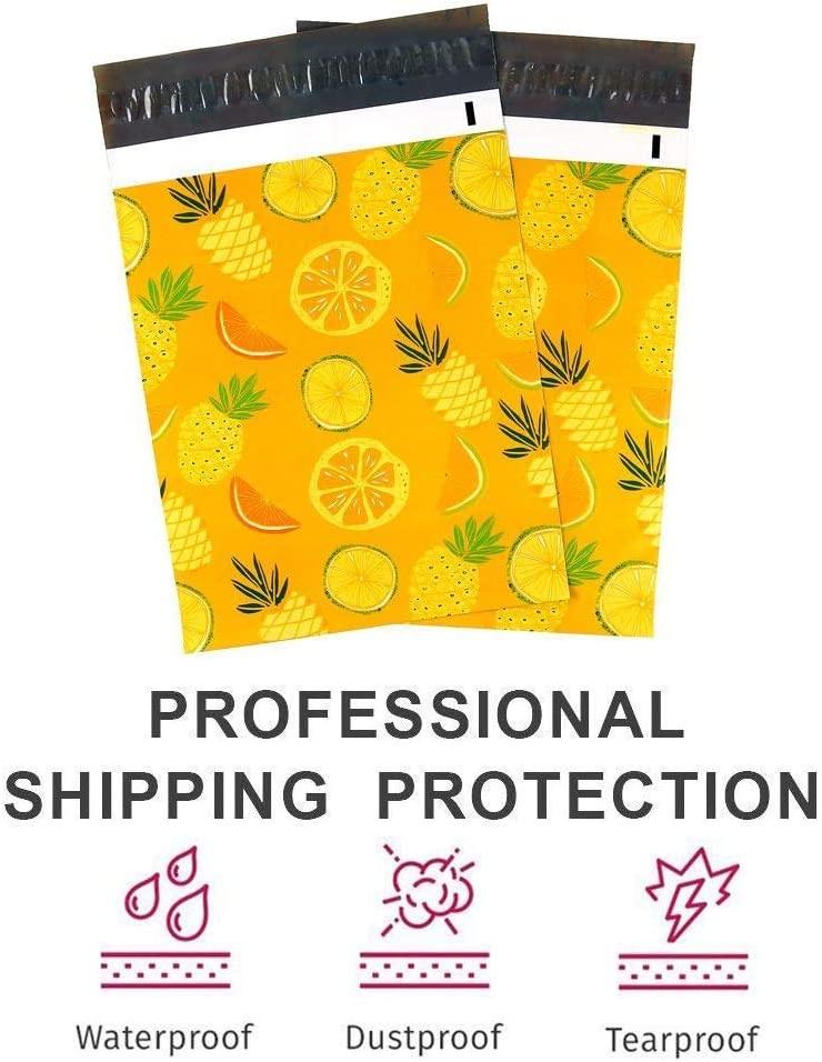 Pineapple & Orange Design Poly Mailers Shipping Envelope Mailer 10"x13" - Prinko