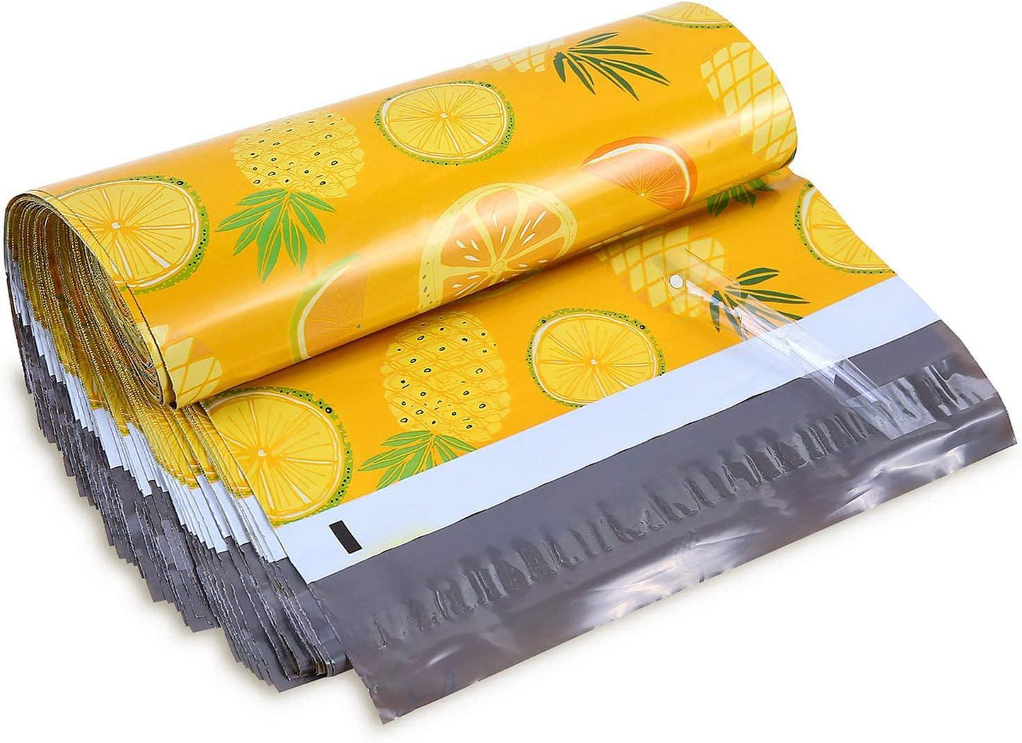 Pineapple & Orange Design Poly Mailers Shipping Envelope Mailer 10"x13" - Prinko