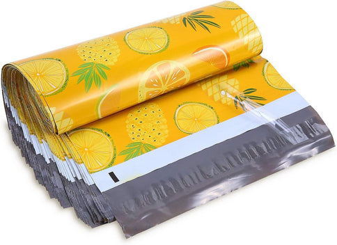 Pineapple & Orange Design Poly Mailers Shipping Envelope Mailer 10