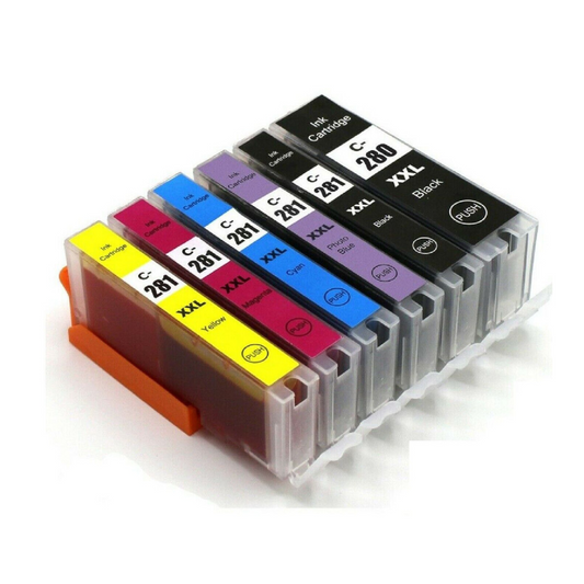 Compatible Canon PGI-280XL/CLI-281 Black/Cyan/Magenta/Yellow High Yield Ink Cartridge