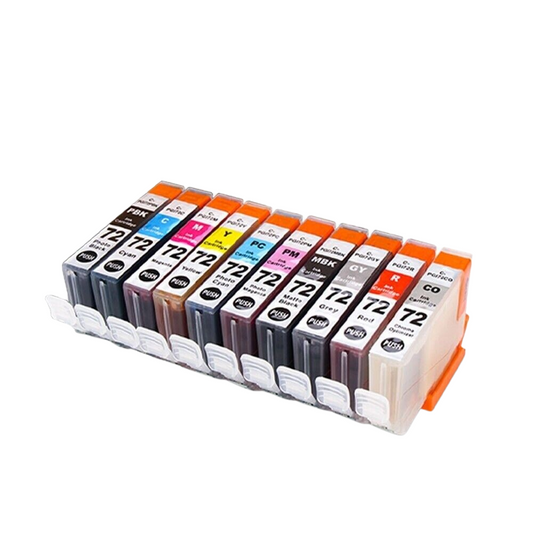 Compatible Canon PGI-72 PBK/GY/PM/PC/CO Multipack Ink Cartridges