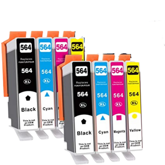 HP 564 564XL Remanufactured Ink Cartridge Combo Pack