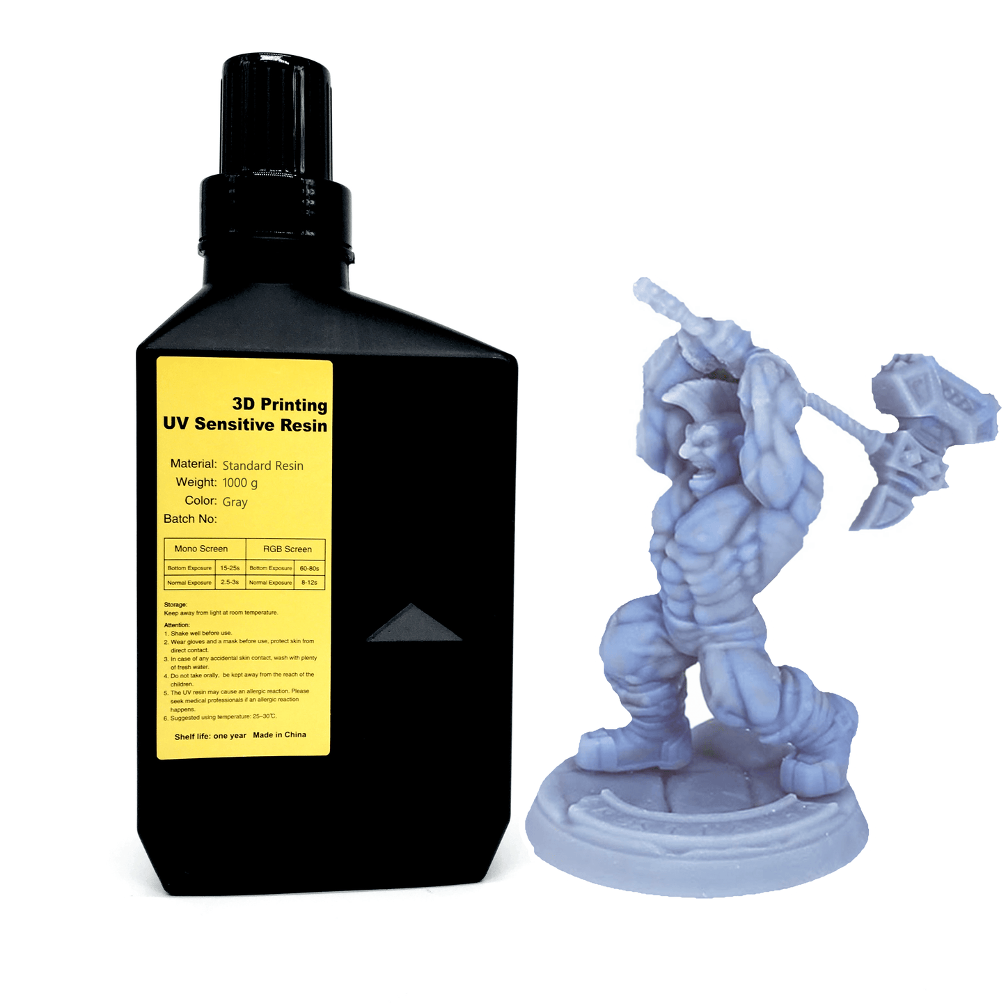 Standard 3D Printer UV Sensitive Resin LCD UV-Curing Photopolymer Resin 1000g - Prinko