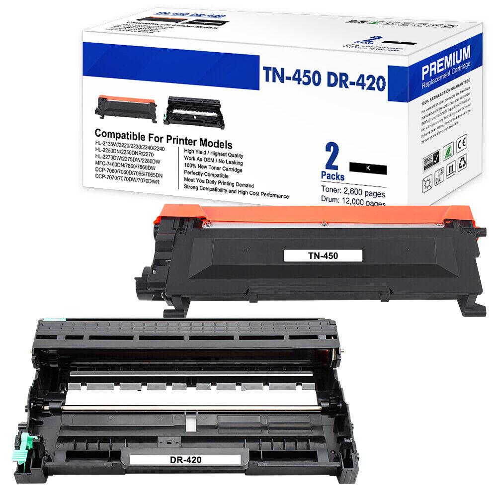 TN450 Toner DR420 Drum For Brother MFC-7240 HL-2270DW 2240 MFC-7360N 2280DW - Prinko