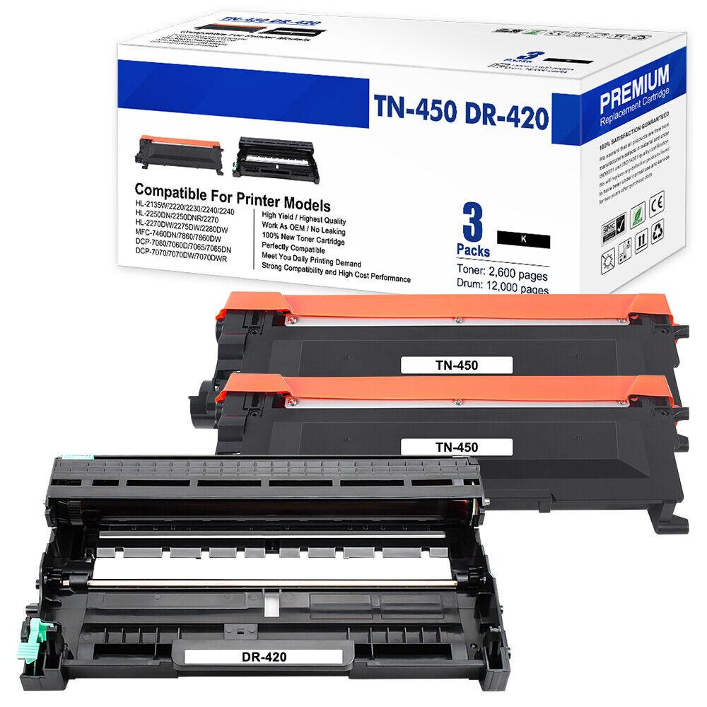 TN450 Toner DR420 Drum For Brother MFC-7240 HL-2270DW 2240 MFC-7360N 2280DW - Prinko