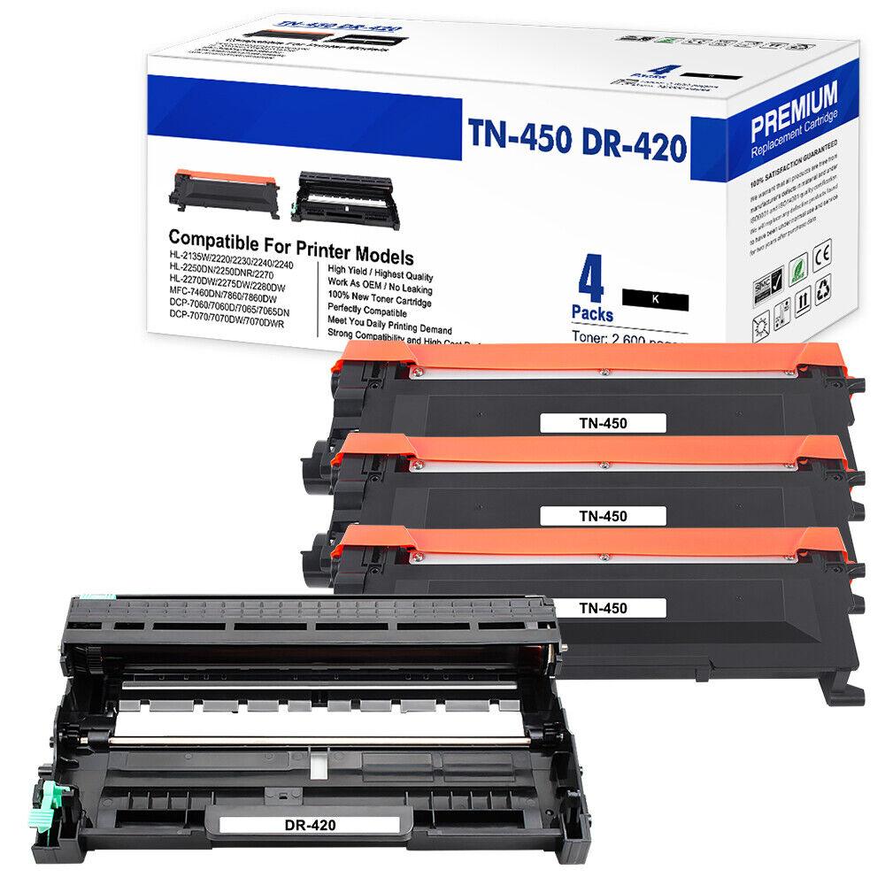 TN450 Toner DR420 Drum For Brother MFC-7240 HL-2270DW 2240 MFC-7360N 2280DW - Prinko