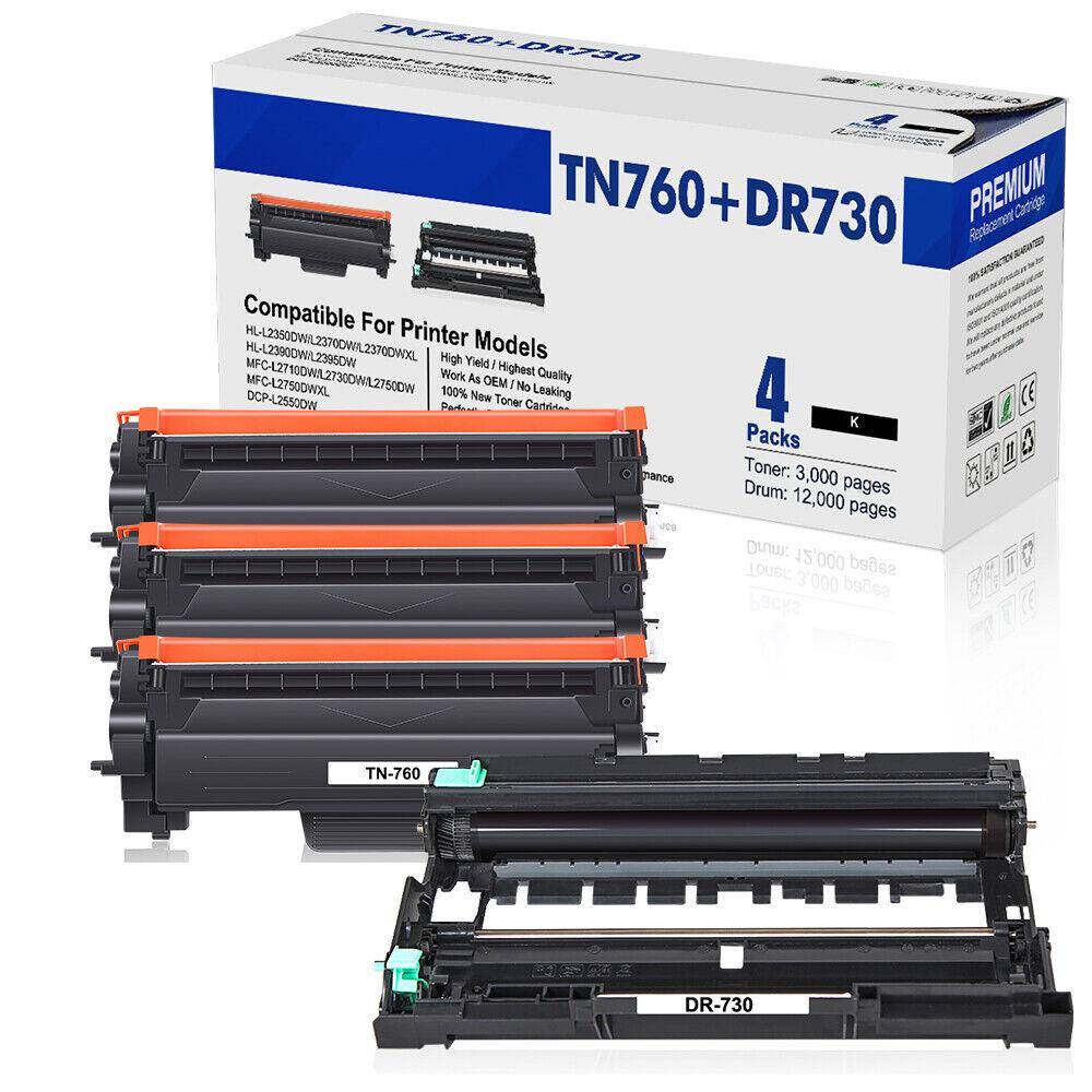 TN760 Toner DR730 Compatible With Brother MFC-L2710DW MFC-L2750DW DCP-L2550DW - Prinko
