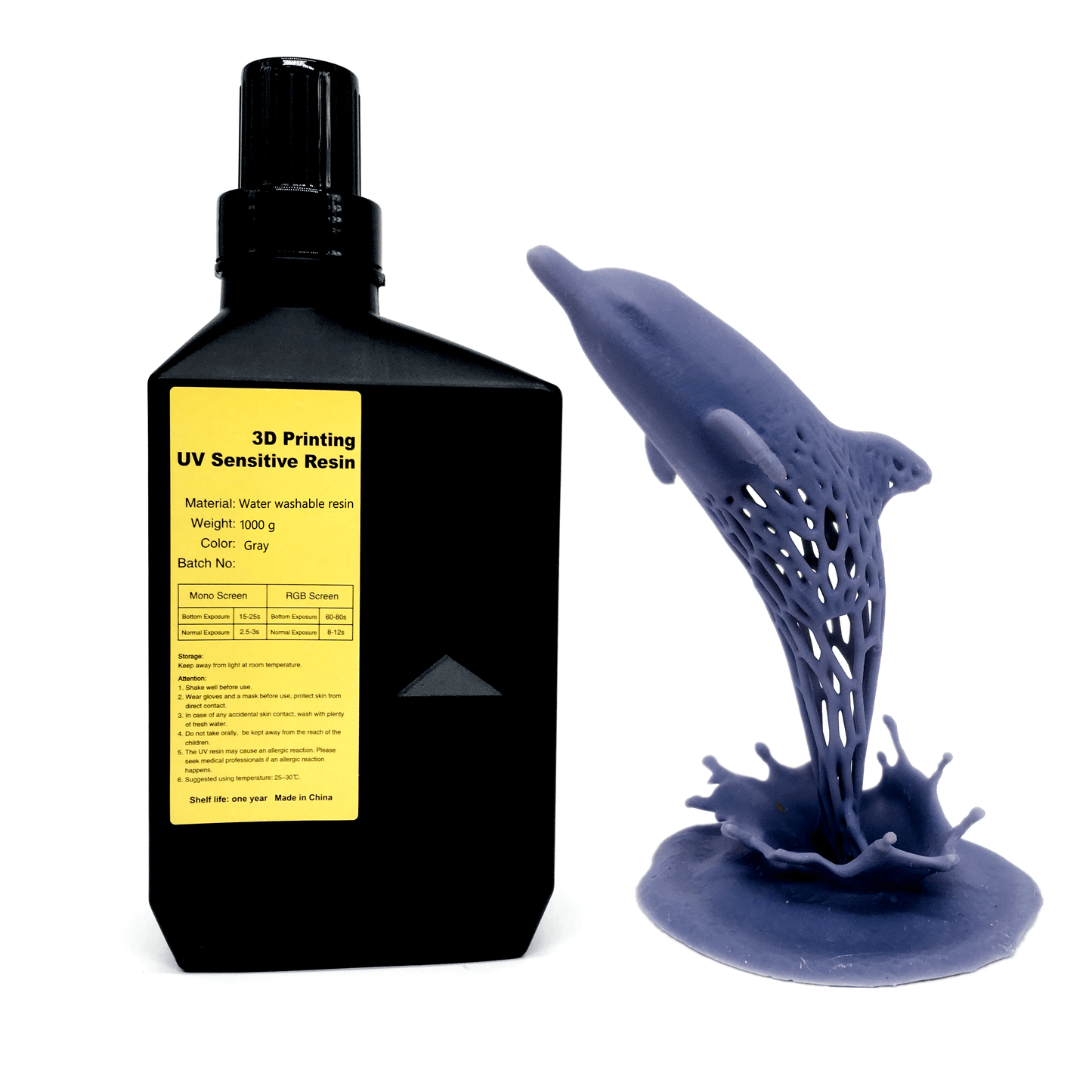 Water Washable Resin 3D Printer UV Sensitive LCD UV-Curing Photopolymer Printing - Prinko