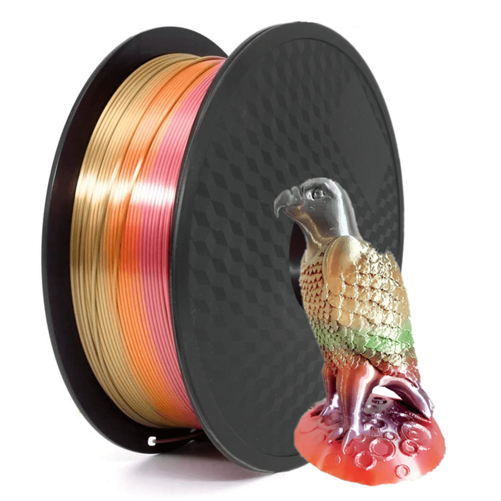 1.75mm Shine Silk Metallic PLA Filament 1kg(2.2 lbs) For FDM 3D Printe -  Prinko