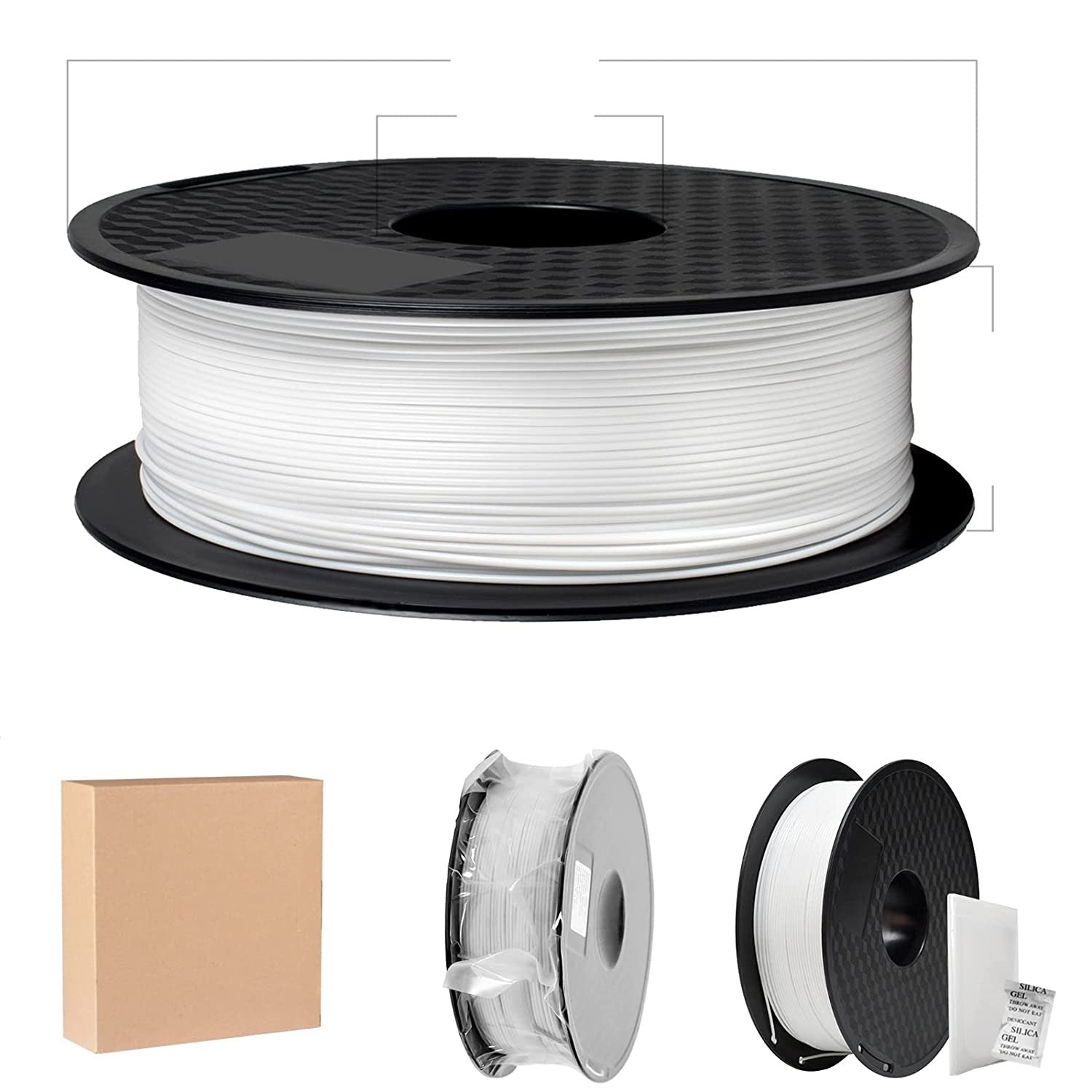 1.75mm Shine Silk Metallic PLA Filament 1kg(2.2 lbs) For FDM 3D Printe -  Prinko