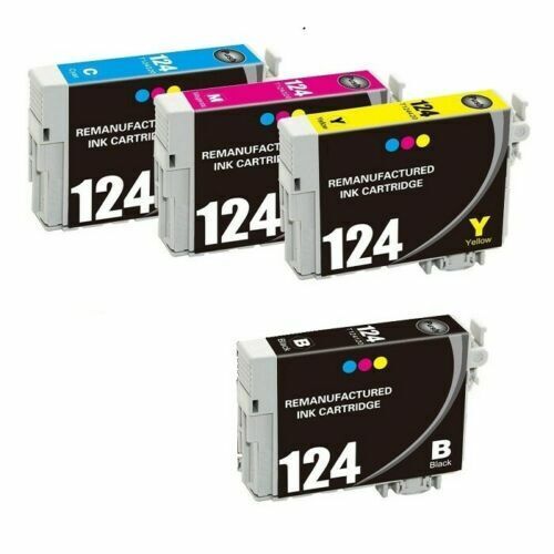 Compatible Epson T124 Black/Cyan/Magenta/Yellow Standard Yield Ink Cartridge