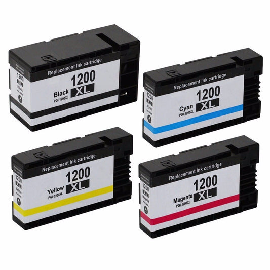 Compatible Canon PGI-1200XL Ink Cartridge 4-Pack High-Yield