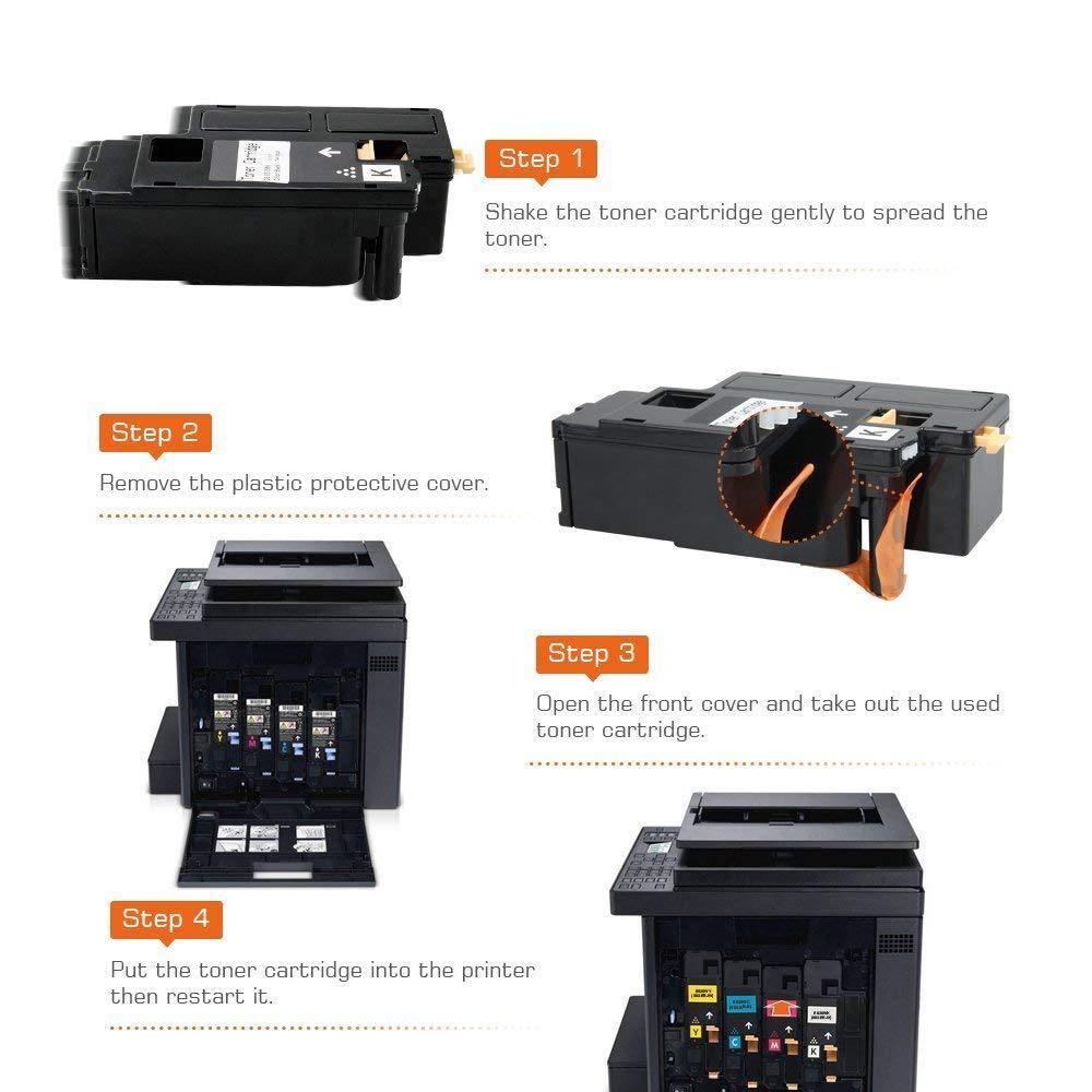 C1660 Toner Cartridge For Dell Laser 1660 C1660W Printer