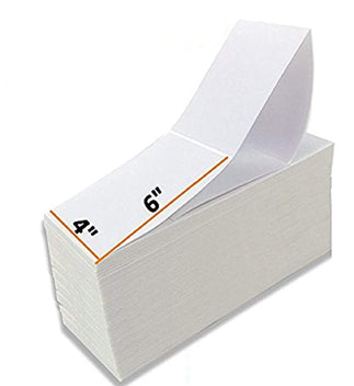 Direct Thermal Labels 4” x 6” Fanfold Thermal Shipping Labels. - Prinko