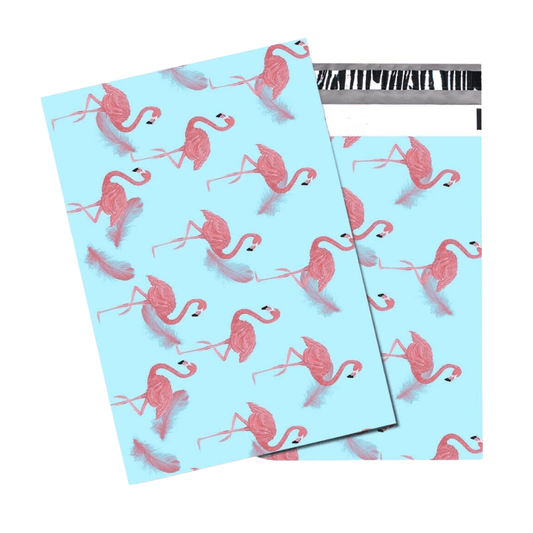 Flamingos Design Poly Mailers Shipping Envelope Mailer 10"x13" - Prinko