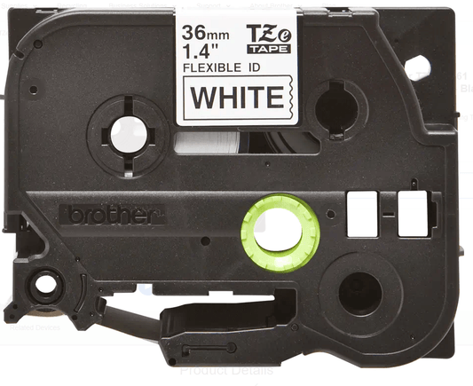 Flexible ID Tape Compatible Label Maker Tape for Brother P-touch TZe-FX 36mmx8mm 1.4"W - Prinko
