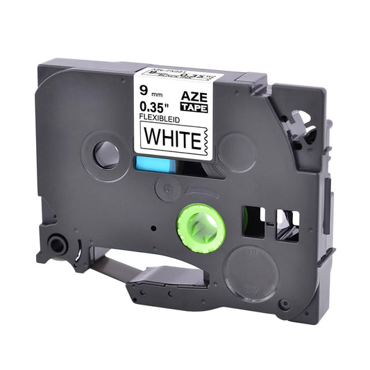 Flexible ID Tape Compatible Label Maker Tape for Brother P-touch TZe-FX 9mmx8mm 0.35"W - Prinko