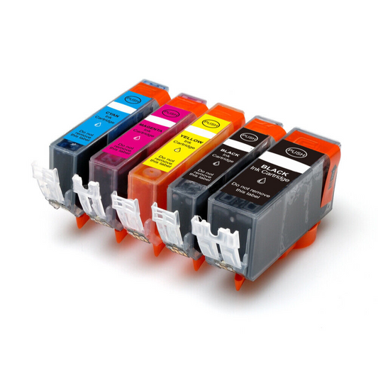 Compatible Canon PGI 220/CLI-221 Combo with Paper Plus II Black/Color Ink Cartridges