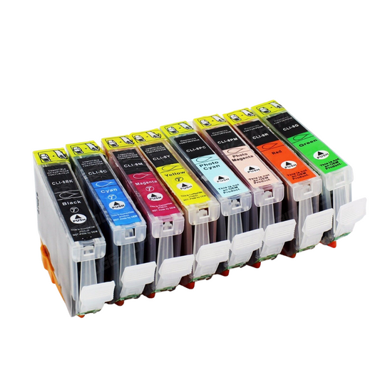 Compatible Canon PGI-5/CLI-8 Black, Cyan, Magenta, Yellow Ink Cartridges