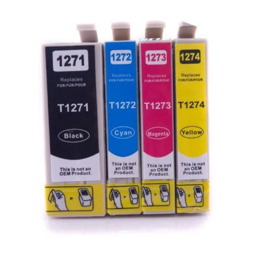 Epson 127 Remanufactured Compatible Ink Cartridge, Inkjet - Black, Cyan, Magenta, Yellow