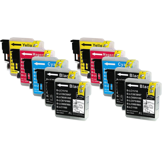 Brother Compatible LC61 Ink Cartridge (Black, Cyan, Magenta, Yellow)