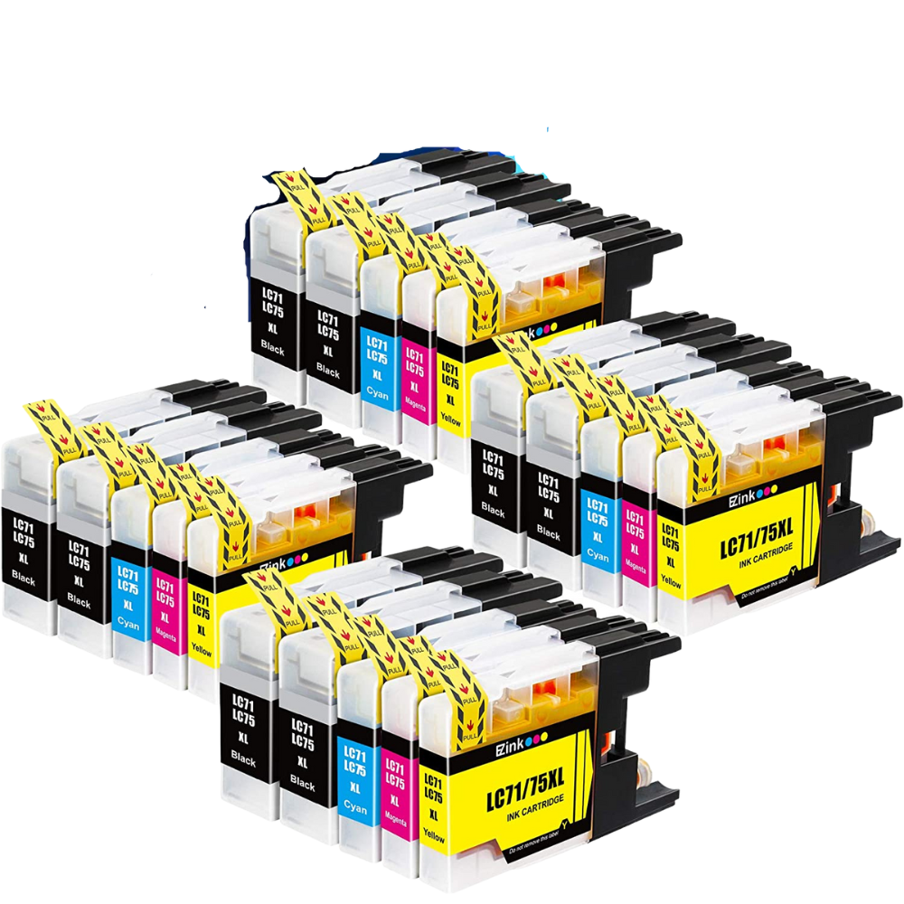 Brother Compatible LC75 Ink Cartridge (Black, Cyan, Magenta, Yellow)