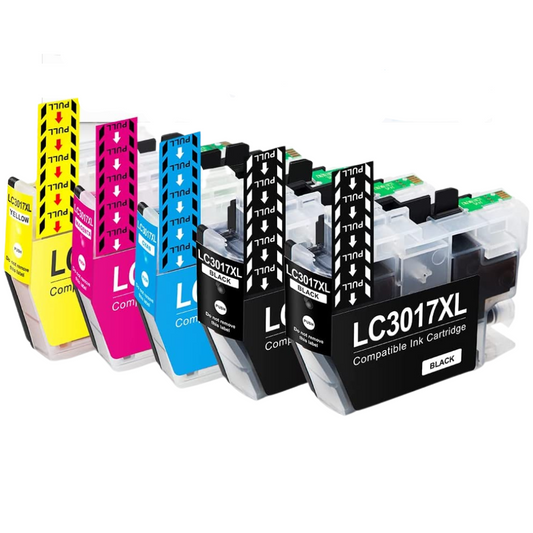 Brother Compatible LC3017 Ink Cartridge (Black, Cyan, Magenta, Yellow)