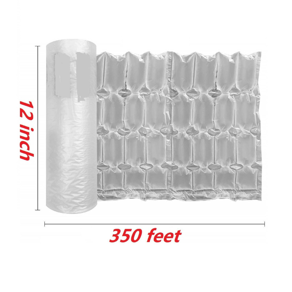 Air Pillow Cushion Bubble Film Roll Wrap Packaging 3000pc 984ft 4" X 8" 2-PACK E - Foto 3