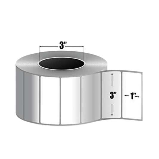 Thermal Direct Shipping Label 4"x6"/ 3"x1" for Zebra 3" Core - Prinko