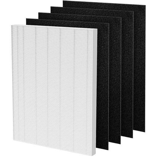 True HEPA Replacement Filter A – 115115 Compatible for Winix P300, 5300, 5500 and 6300 Air Cleaners 1 True HEPA+4 Activated Carbon Filters - Prinko