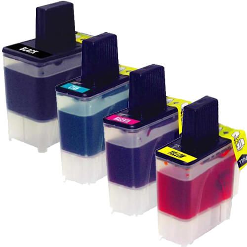 Brother Compatible LC41 Ink Cartridge (Black, Cyan, Magenta, Yellow, 4-Pack)